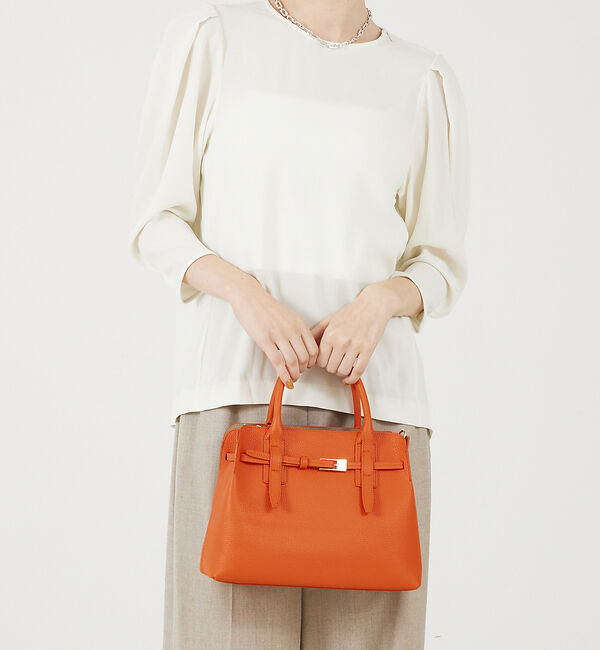 LOWELL things「Belte/レザーベルテッド2WAYトート」|ショルダー・メッセンジャー|