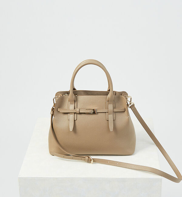 LOWELL things「Belte/レザーベルテッド2WAYトート」|ショルダー・メッセンジャー|