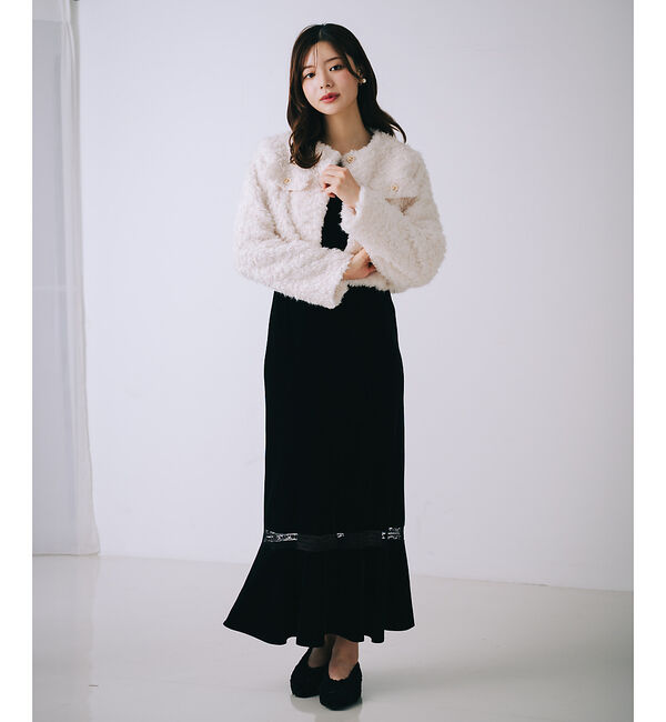 SELFIST「2wayベロアマーメイドワンピース」|ワンピース|