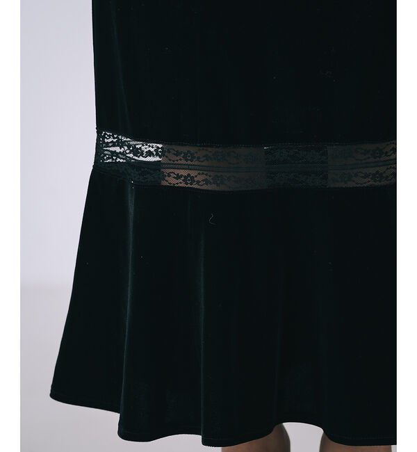 SELFIST「2wayベロアマーメイドワンピース」|ワンピース|