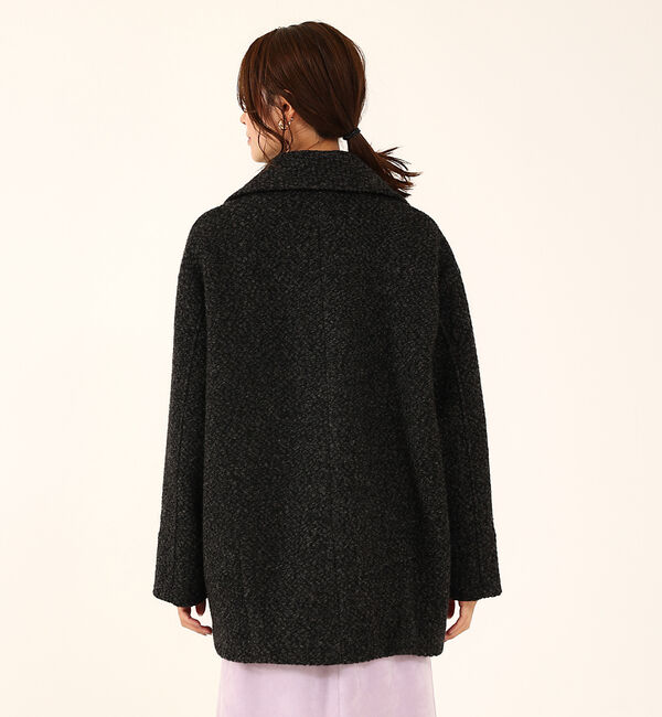 abahouse mavie「ダブルハーフコート」|ピーコート|