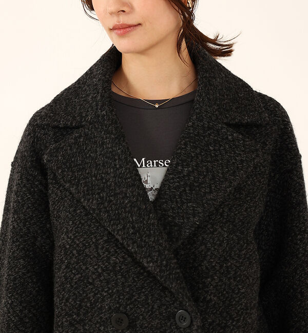 abahouse mavie「ダブルハーフコート」|ピーコート|