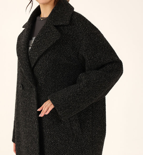 abahouse mavie「ダブルハーフコート」|ピーコート|