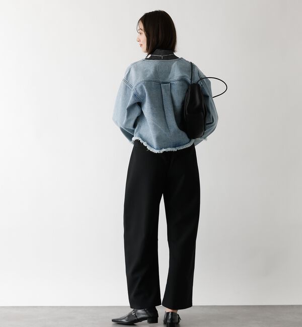 abahouse mavie「【EDWIN】ロールアップデニムジャケット/春服/Gジャン/ノーカラー/ショート」|その他|