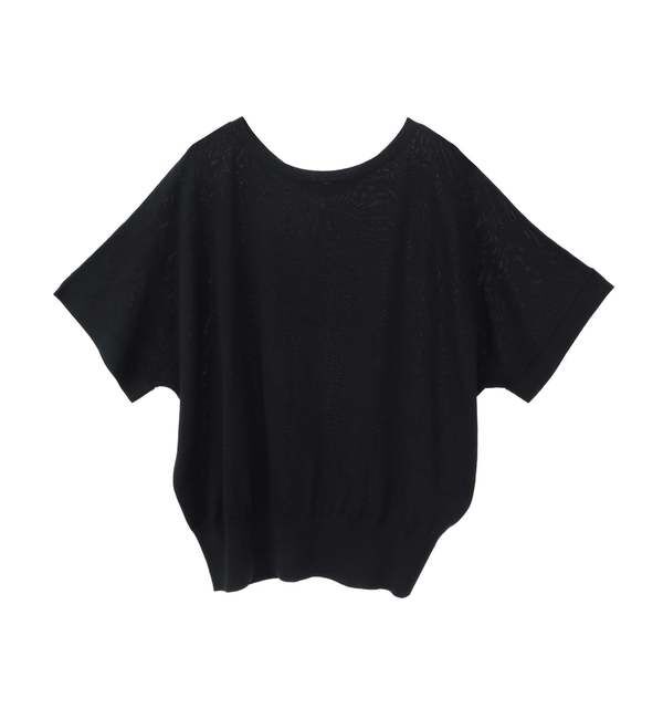 TIARA「サマ－ドルマンニット」|ニット・セーター|ブラック