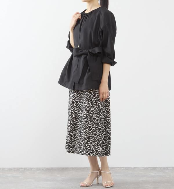 TIARA「リボンベルトジャケット」|シャツ・ブラウス|