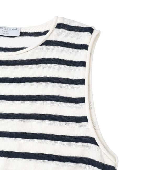 TIARA「【TRICOTS JEAN MARC/トリコットジーンマルク】ボーダーノースリーブニット（COHI）」|ニット・セーター|