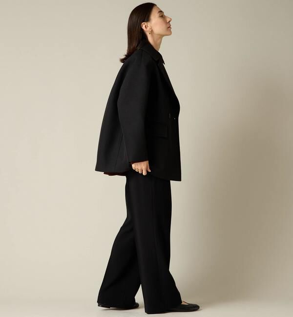 Liesse「ボンディングハーフPコート」|ピーコート|