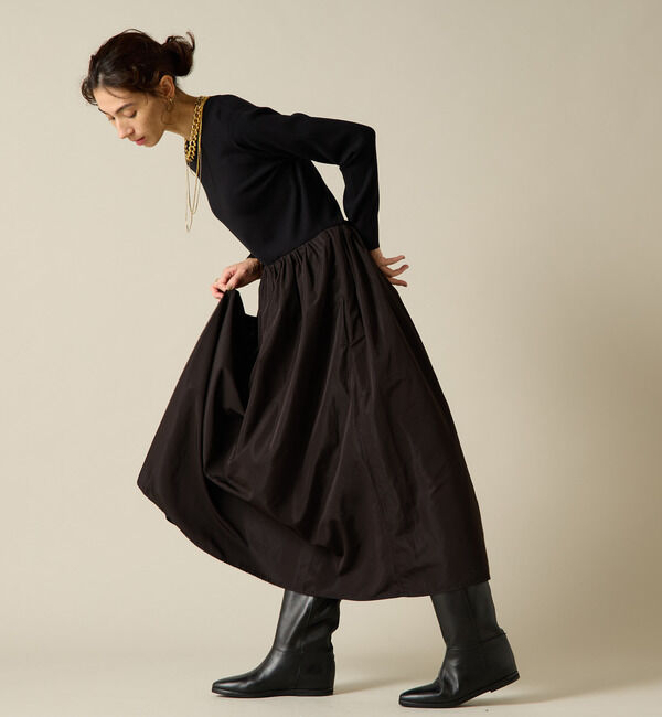 Liesse「布帛コンビニットワンピース」|ワンピース|