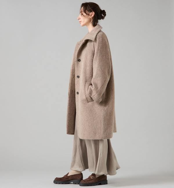Liesse「シャギーステンカラーコート」|ステンカラーコート|