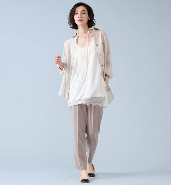 Liesse「レーストリムキャミソール」|シャツ・ブラウス|