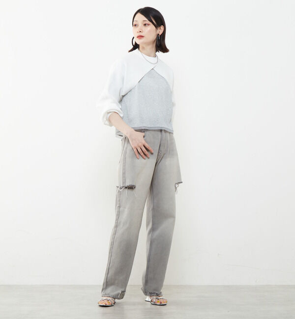 Soffitto「短丈レイヤードニット」|ニット・セーター|