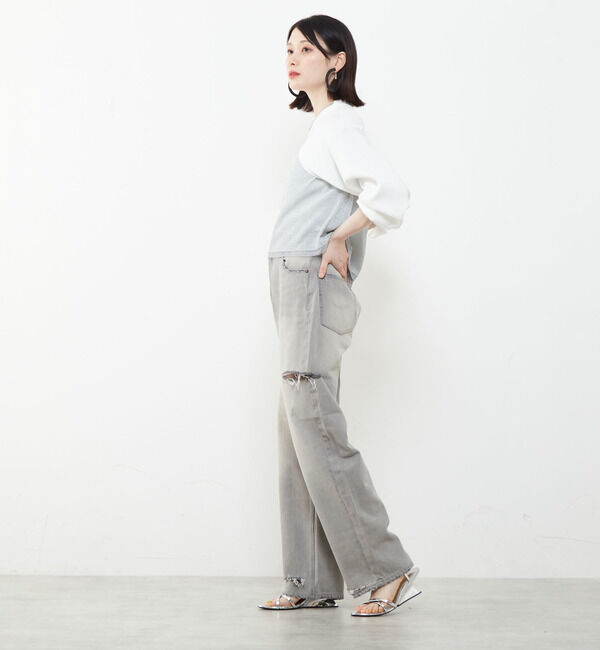 Soffitto「短丈レイヤードニット」|ニット・セーター|