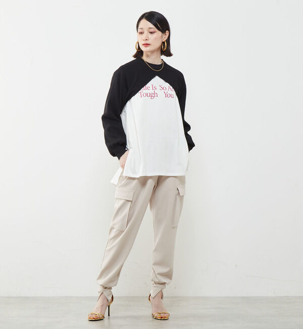 Soffitto「短丈レイヤードニット」|ニット・セーター|