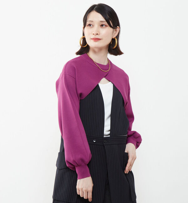 Soffitto「短丈レイヤードニット」|ニット・セーター|