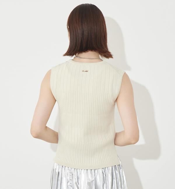 Soffitto「《定番》ランダムリブノースリーブニット」|ニット・セーター|