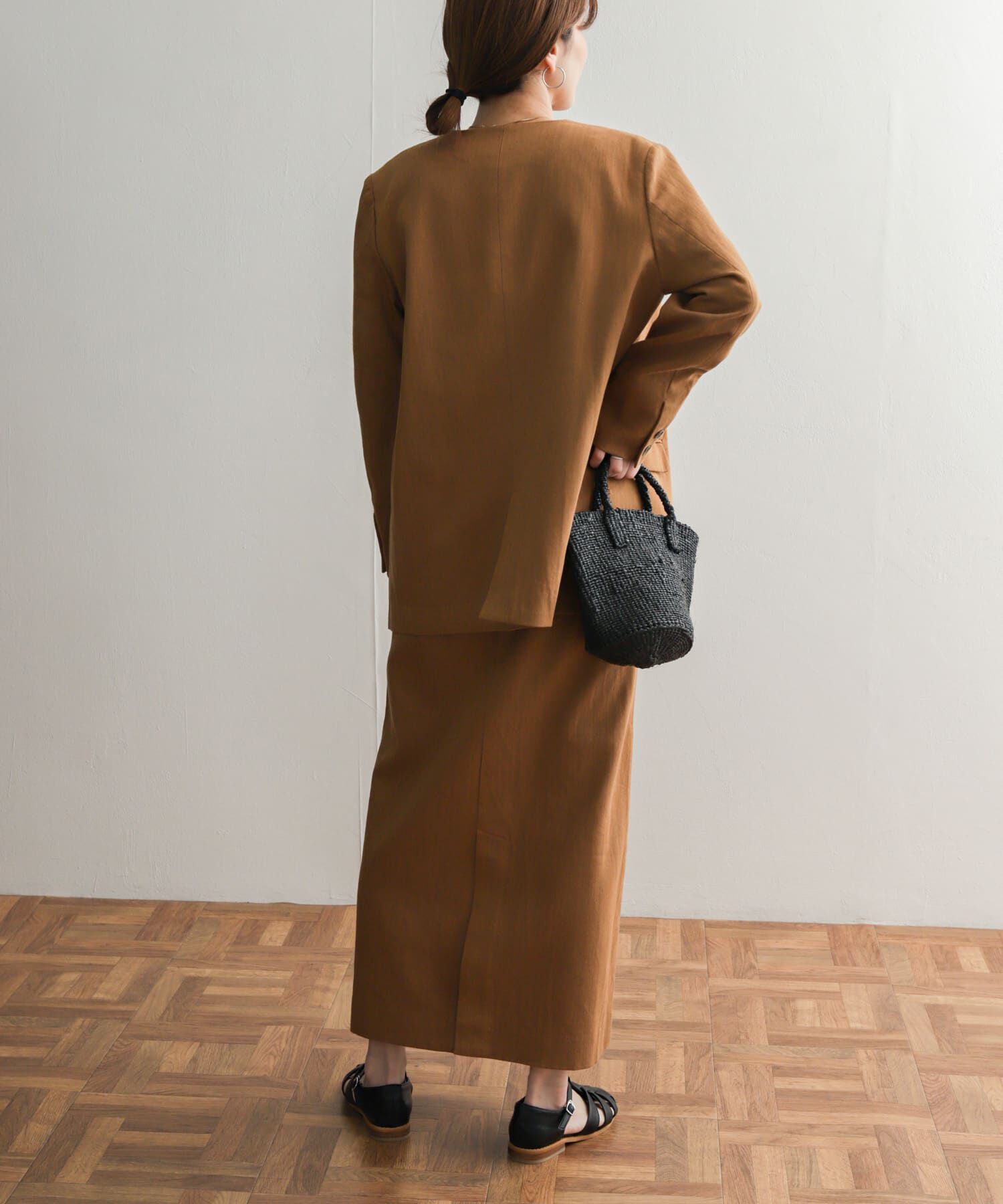 URBAN RESEARCH DOORS「コットンリネングルカスカート」|スカート|