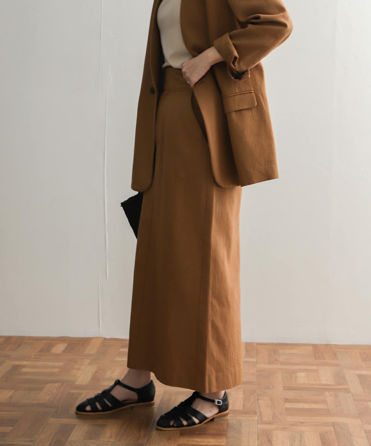 URBAN RESEARCH DOORS「コットンリネングルカスカート」|スカート|