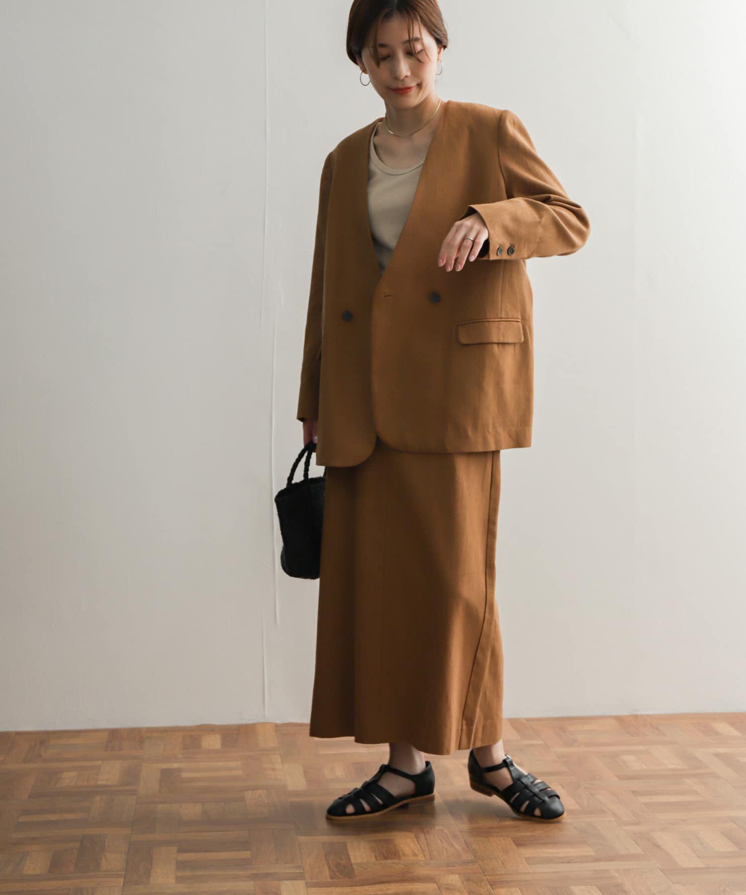 URBAN RESEARCH DOORS「コットンリネングルカスカート」|スカート|