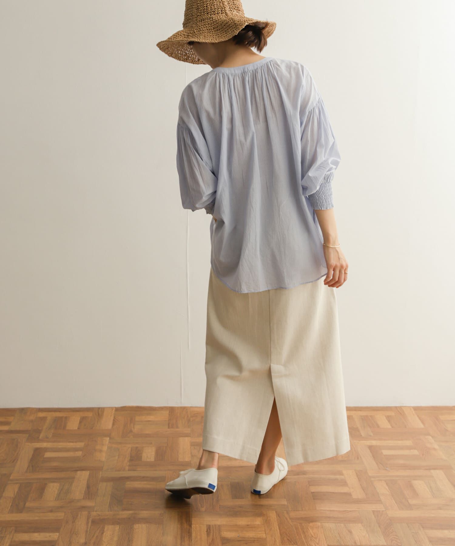 URBAN RESEARCH DOORS「コットンリネングルカスカート」|スカート|