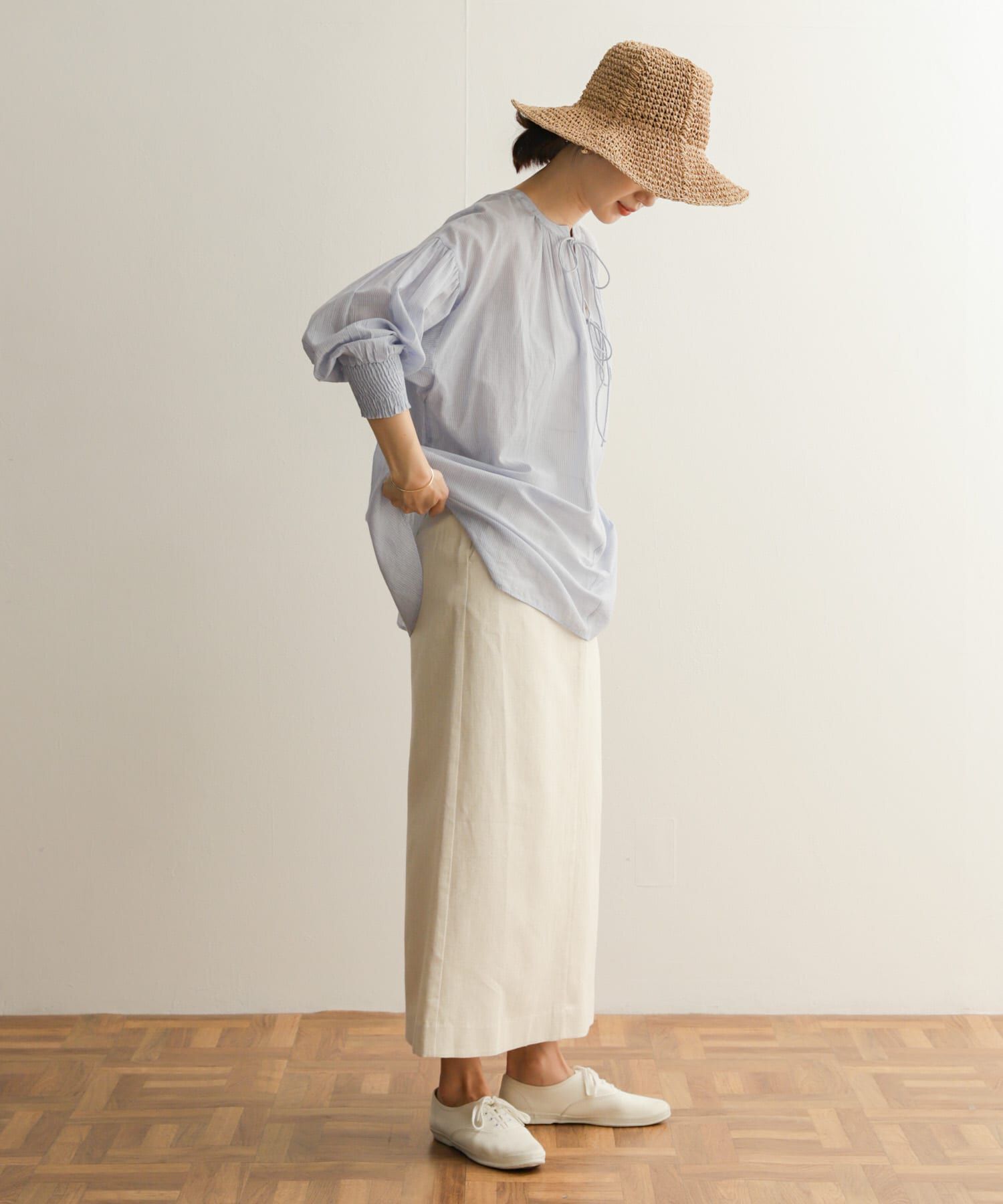 URBAN RESEARCH DOORS「コットンリネングルカスカート」|スカート|