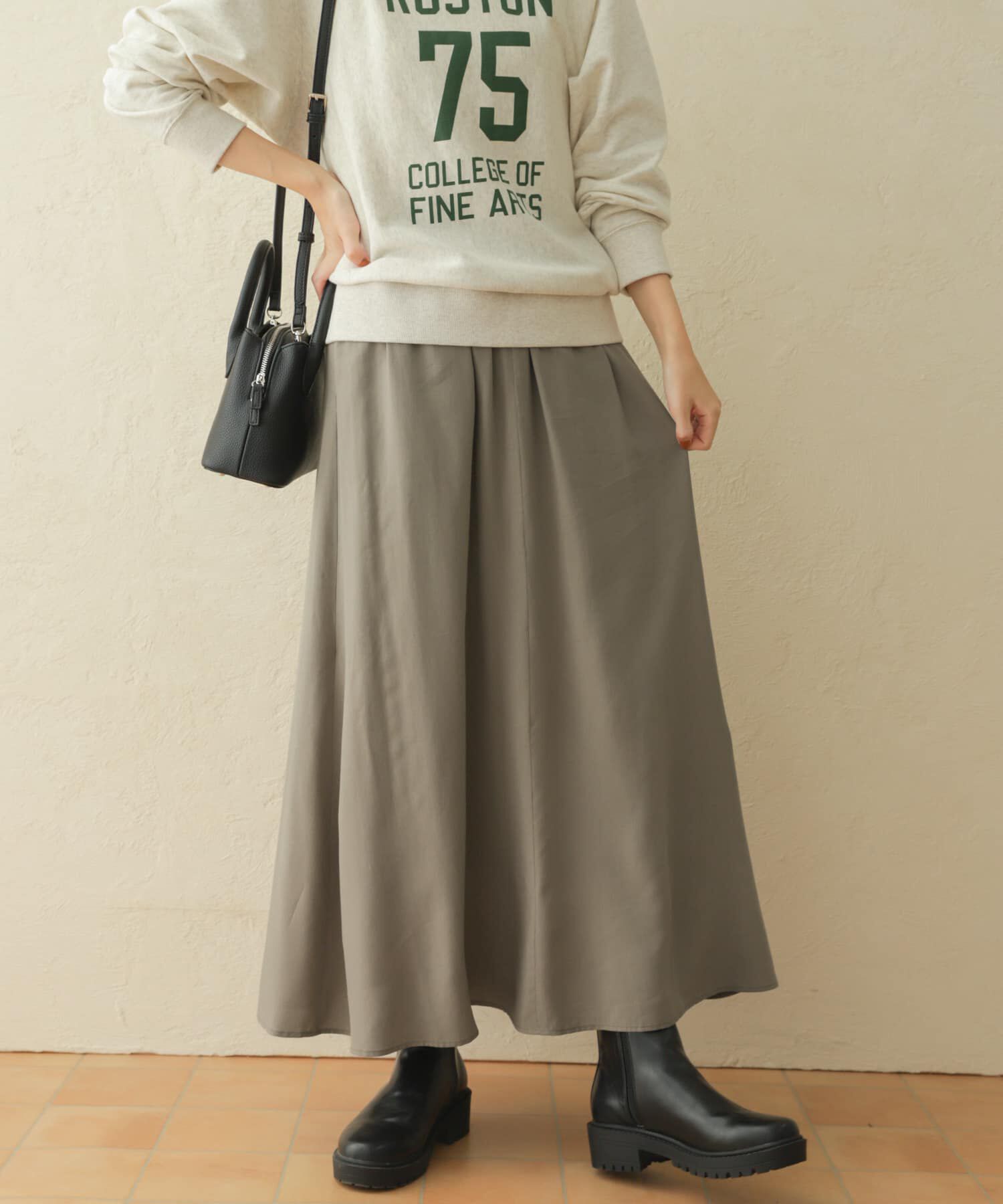 URBAN RESEARCH DOORS「フレアロングスカート」|スカート|