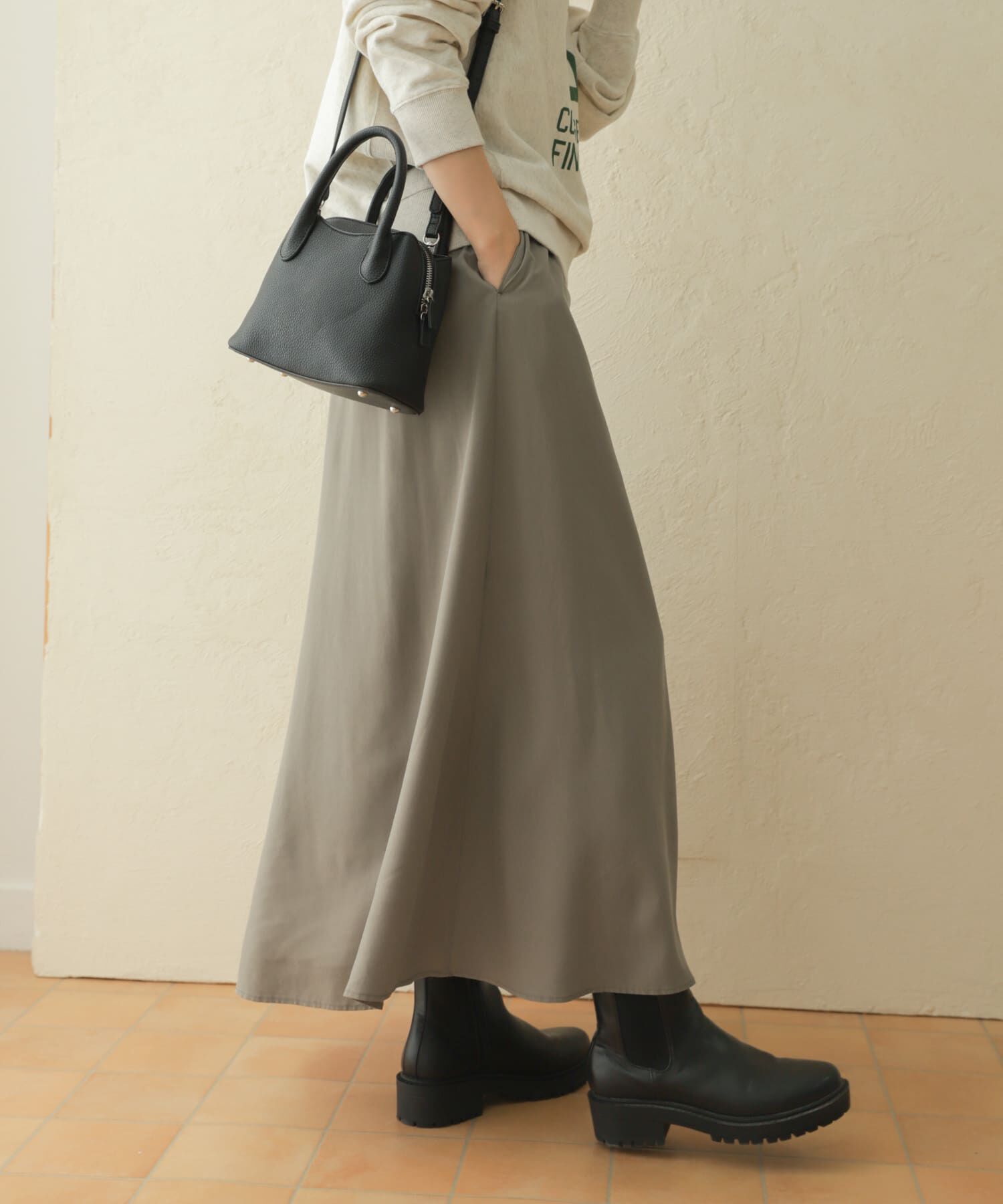 URBAN RESEARCH DOORS「フレアロングスカート」|スカート|