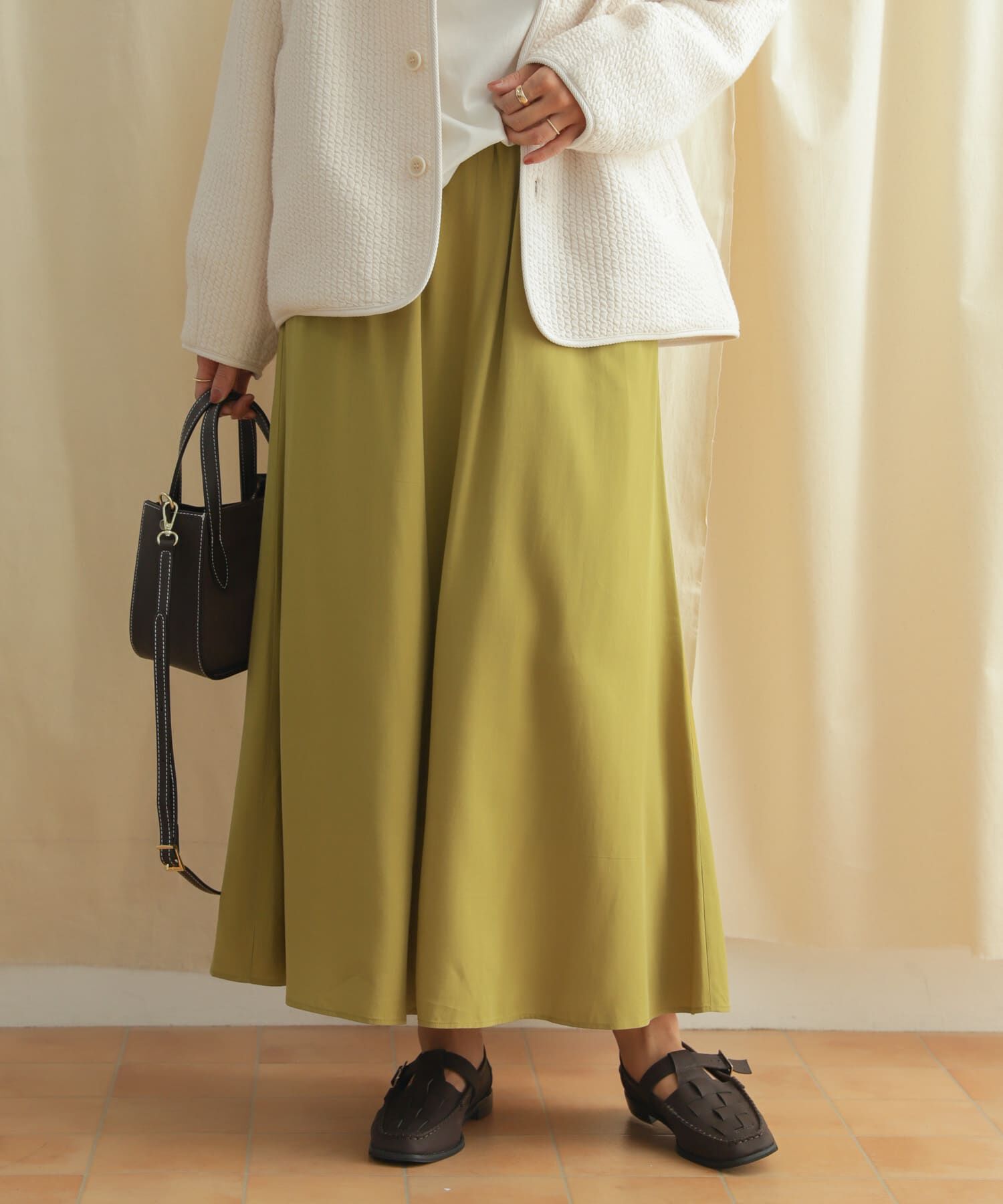 URBAN RESEARCH DOORS「フレアロングスカート」|スカート|