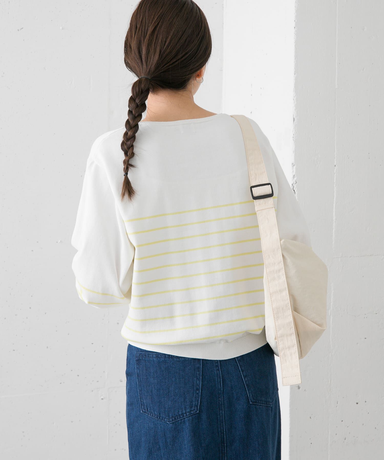 URBAN RESEARCH DOORS「ウォッシャブルUVボーダーニット」|ニット・セーター|