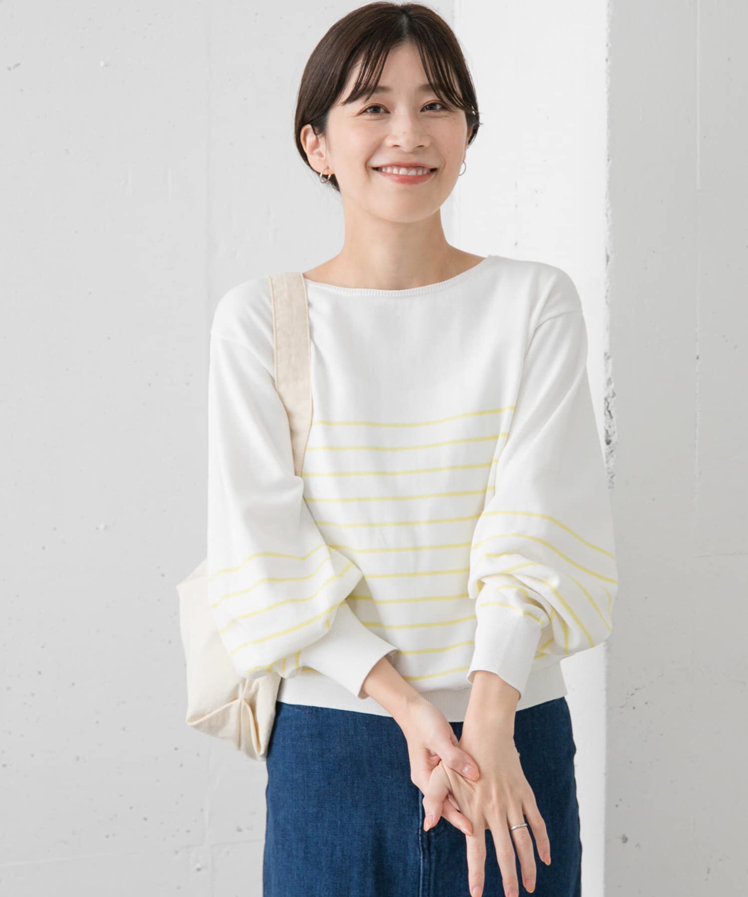 URBAN RESEARCH DOORS「ウォッシャブルUVボーダーニット」|ニット・セーター|