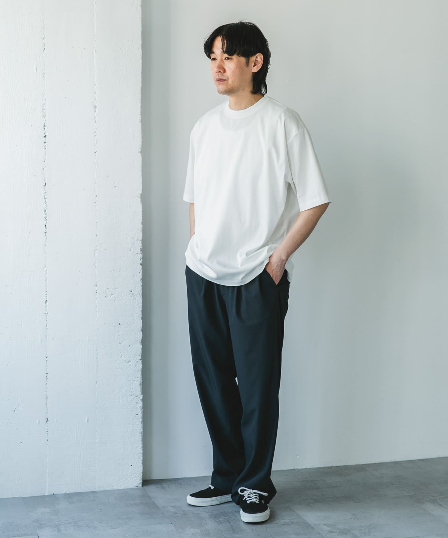 URBAN RESEARCH DOORS「『UR TECH』サマシェア クルーネックTシャツ」|Tシャツ・カットソー|