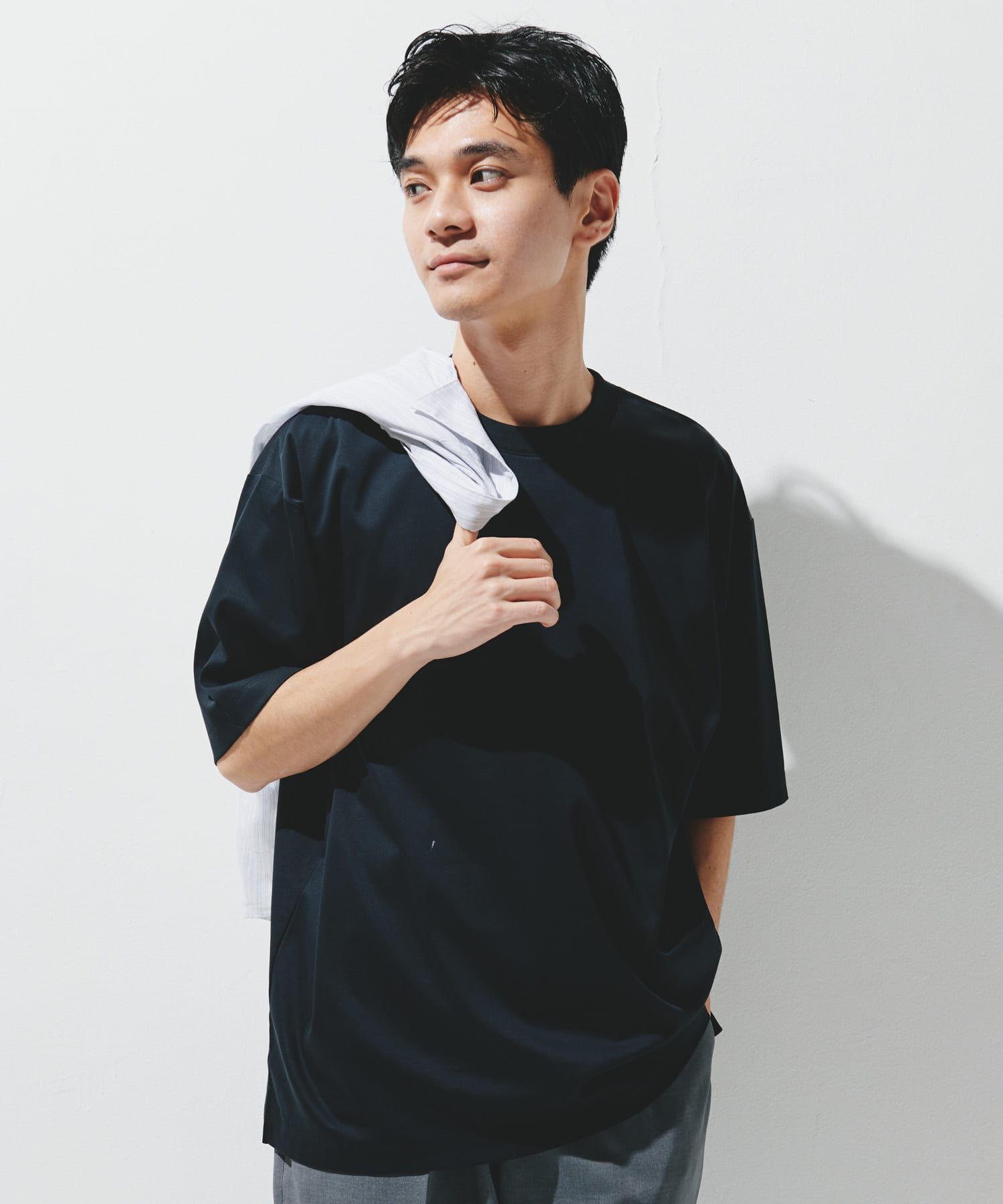 URBAN RESEARCH DOORS「『UR TECH』サマシェア クルーネックTシャツ」|Tシャツ・カットソー|
