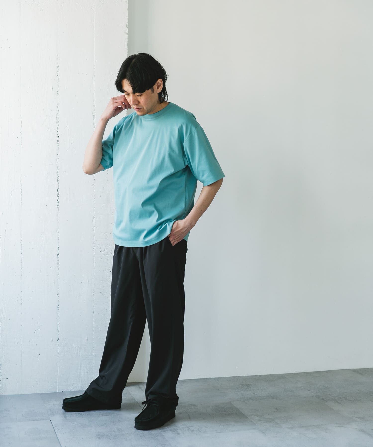 URBAN RESEARCH DOORS「『UR TECH』サマシェア クルーネックTシャツ」|Tシャツ・カットソー|