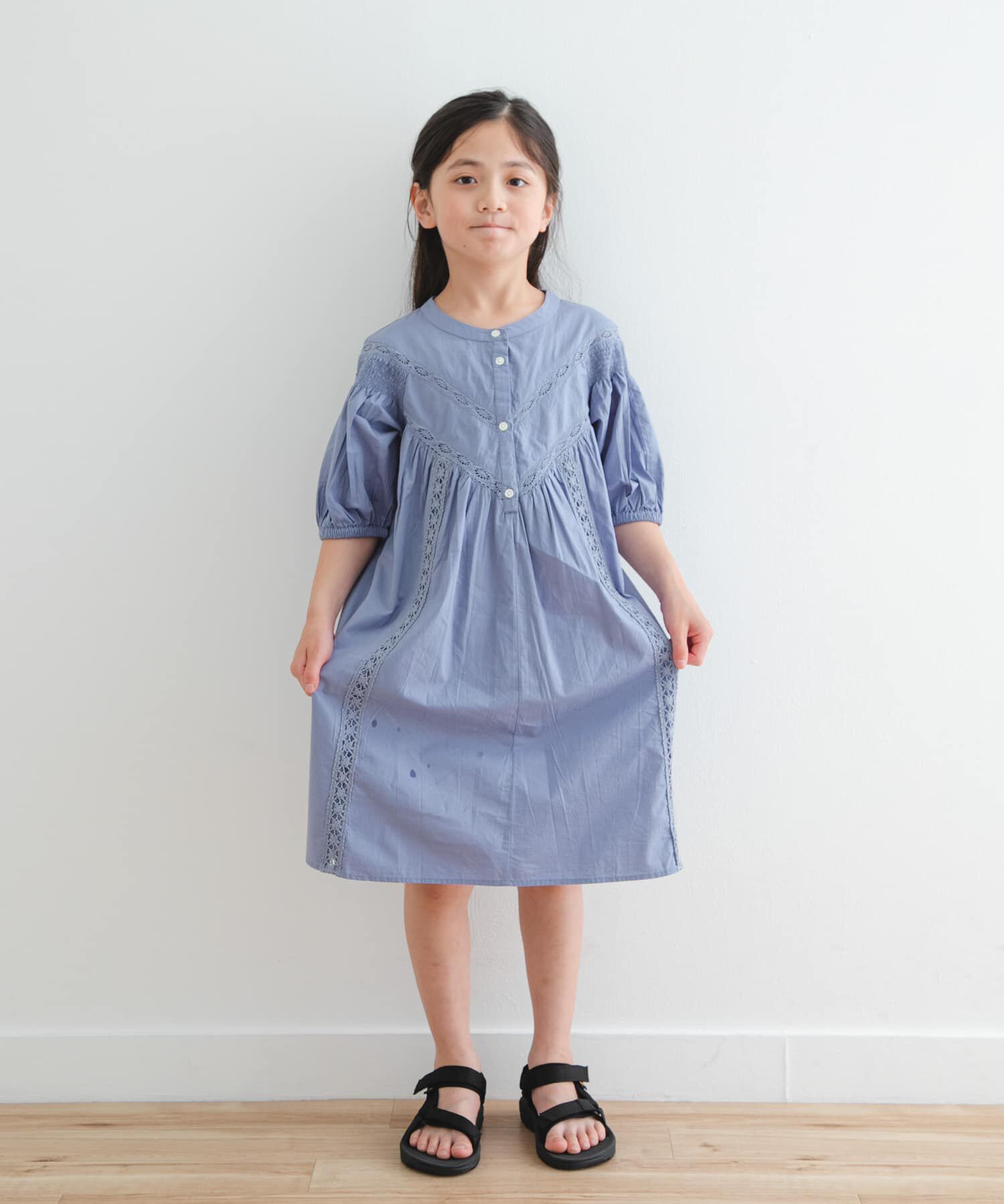 URBAN RESEARCH DOORS「ハシゴレースワンピース(KIDS)」|ワンピース|