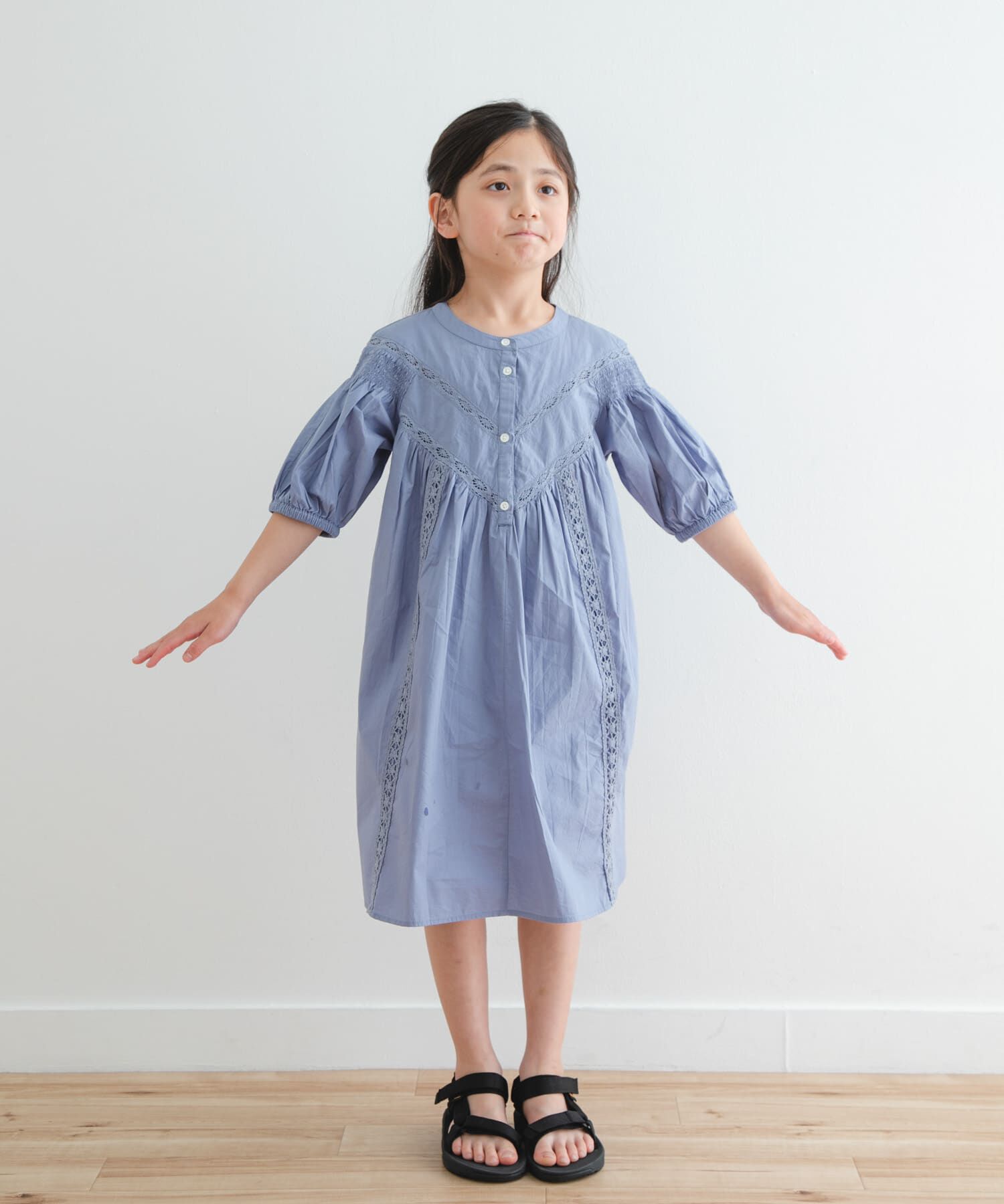 URBAN RESEARCH DOORS「ハシゴレースワンピース(KIDS)」|ワンピース|