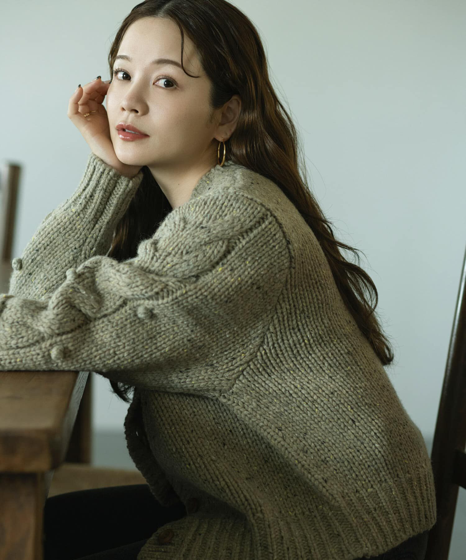 Sonny Label 「『WEB/一部店舗限定』NaokoTakayamaニットカーディガン」|カーディガン|グレー系その他