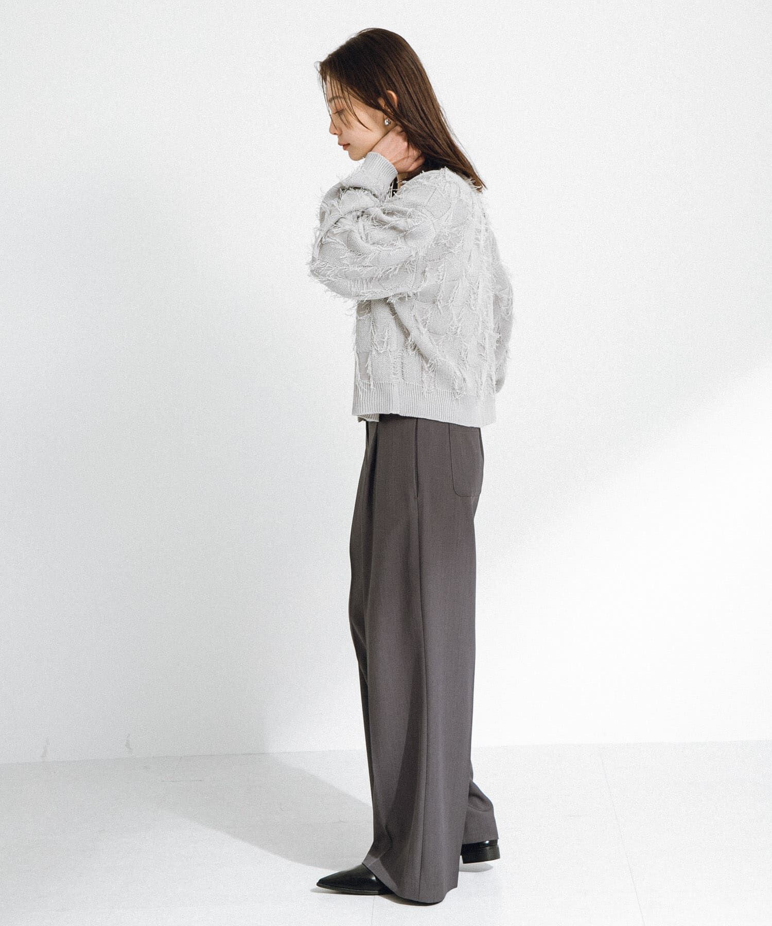 Sonny Label 「フェザーフリンジニットカーディガン」|カーディガン|