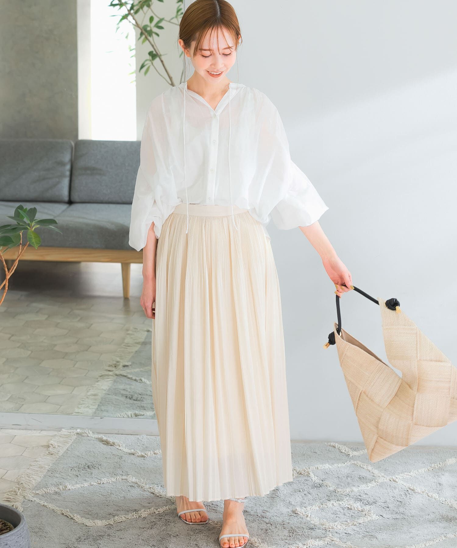 URBAN RESEARCH ROSSO「ランダムプリーツスカート」|スカート|