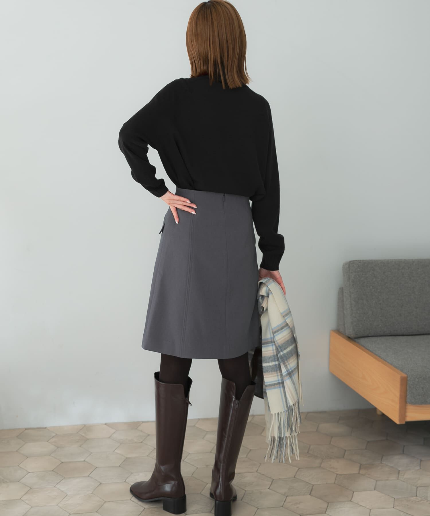 URBAN RESEARCH ROSSO「ポケット台形ミニスカート」|スカート|