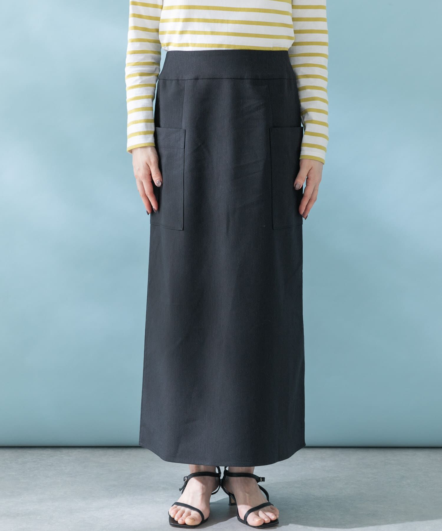 URBAN RESEARCH ROSSO「リネンストレッチスリットスカート」|スカート|