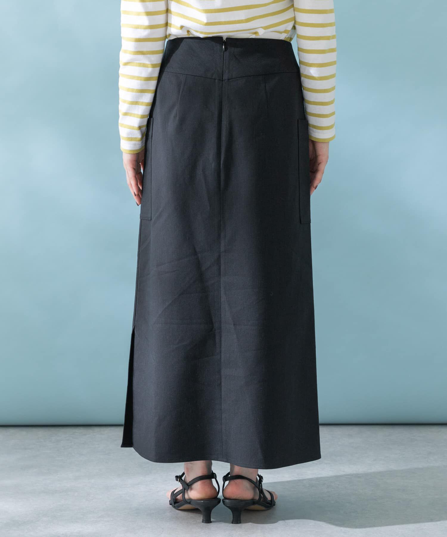 URBAN RESEARCH ROSSO「リネンストレッチスリットスカート」|スカート|