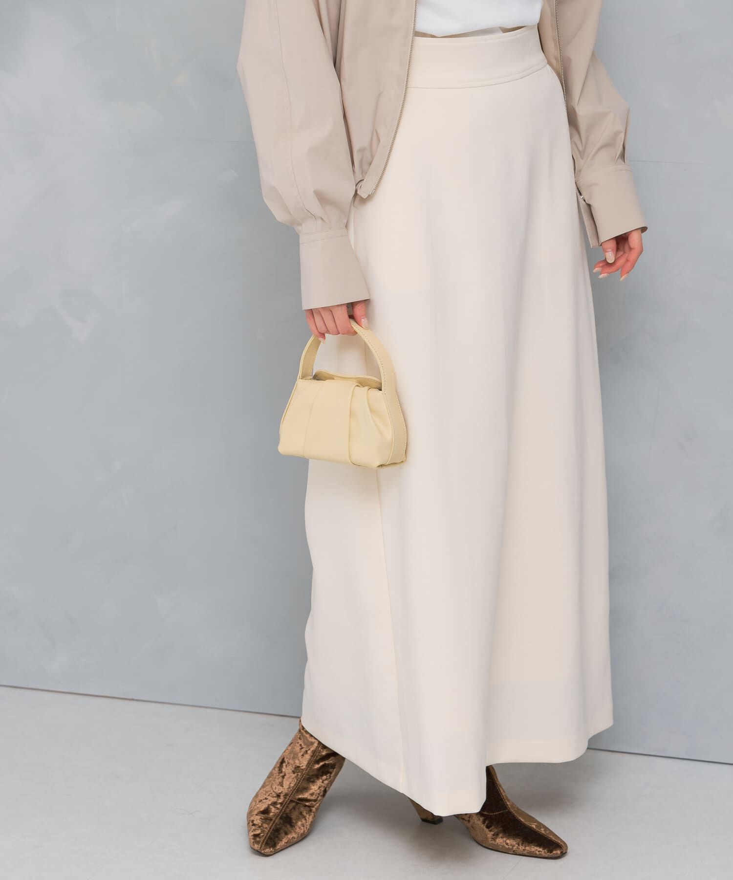 URBAN RESEARCH ROSSO「ロングAラインスカート」|スカート|オフホワイト