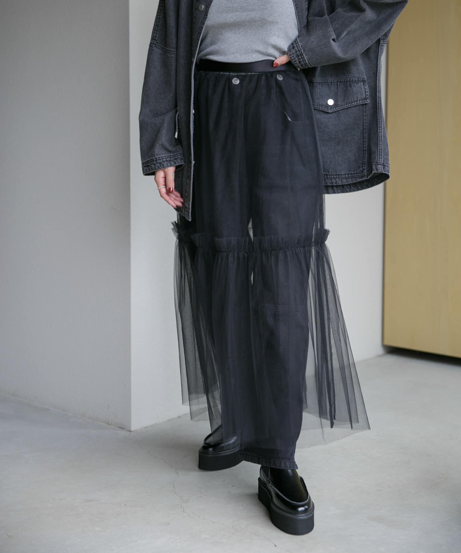 URBAN RESEARCH ROSSO「チュールスカート」|スカート|