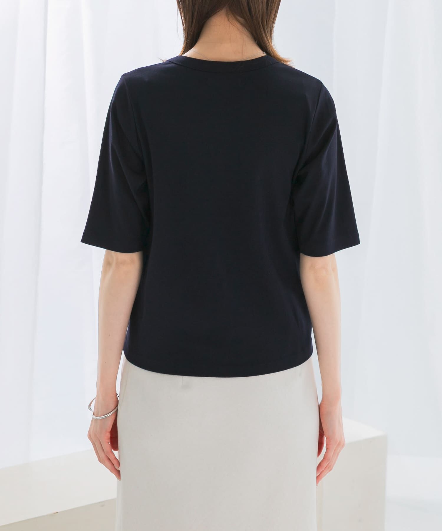 URBAN RESEARCH ROSSO「スーピマコットンUネックカットソー」|Tシャツ・カットソー|