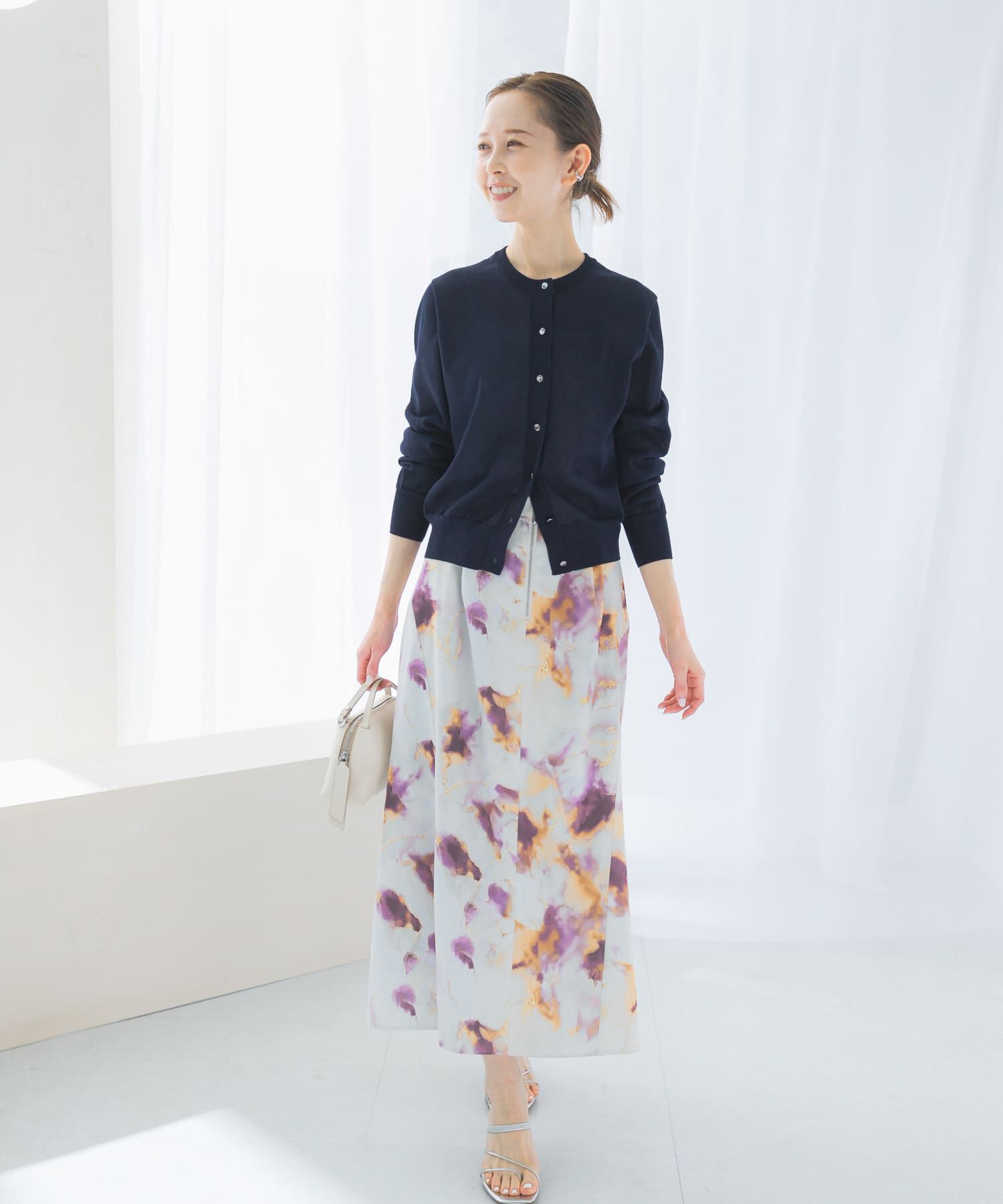 URBAN RESEARCH ROSSO「前後2WAYマーブルプリントフレアスカート」|スカート|