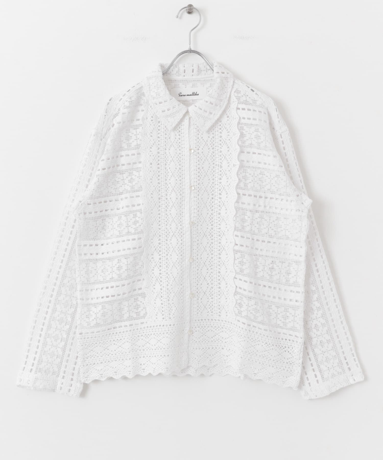 URBAN RESEARCH ROSSO「sara mallika　COTTON BORDER LACE TOP」|その他|