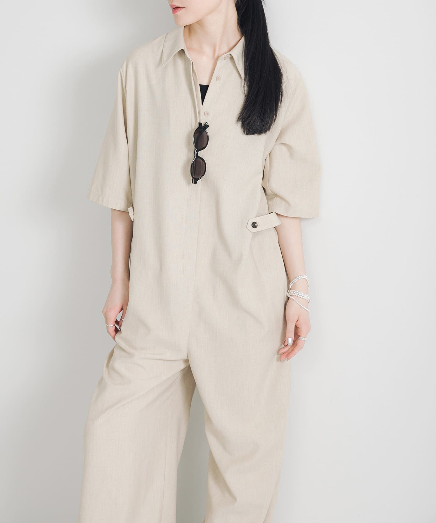 URBAN RESEARCH「『2サイズ展開』リネンブレンドジャンプスーツ」|スカート|