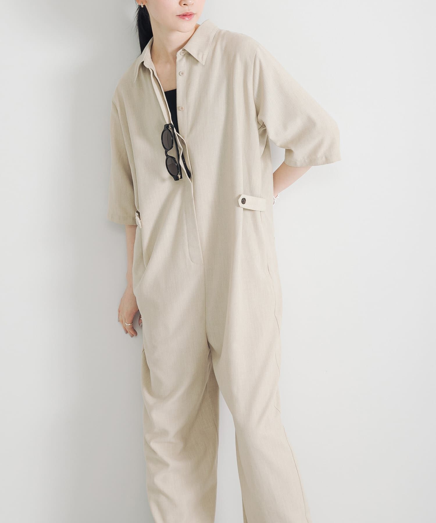 URBAN RESEARCH「『2サイズ展開』リネンブレンドジャンプスーツ」|スカート|