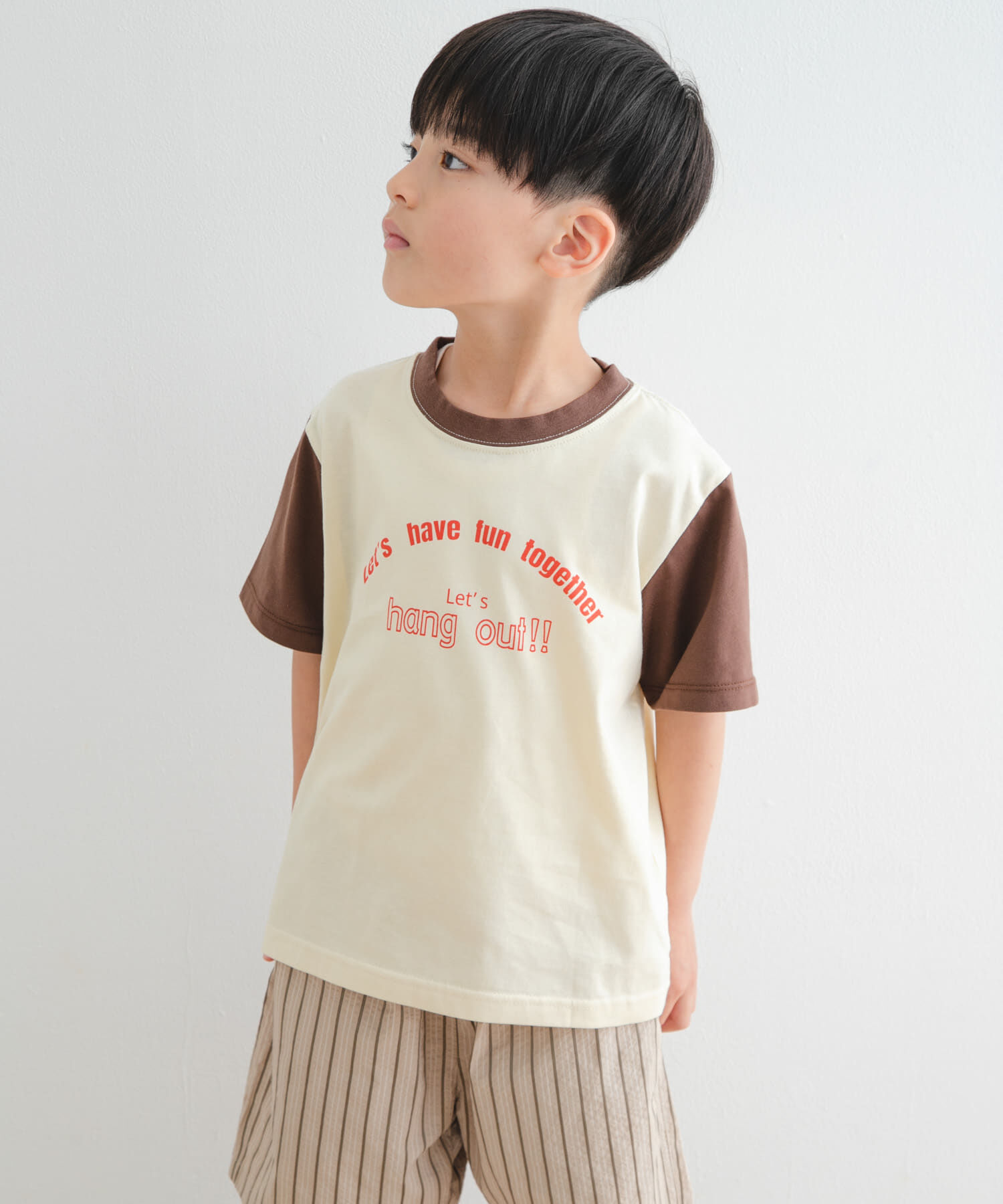 URBAN RESEARCH DOORS「『WEB/一部店舗限定サイズ』配色ロゴTシャツ(KIDS)」|その他|