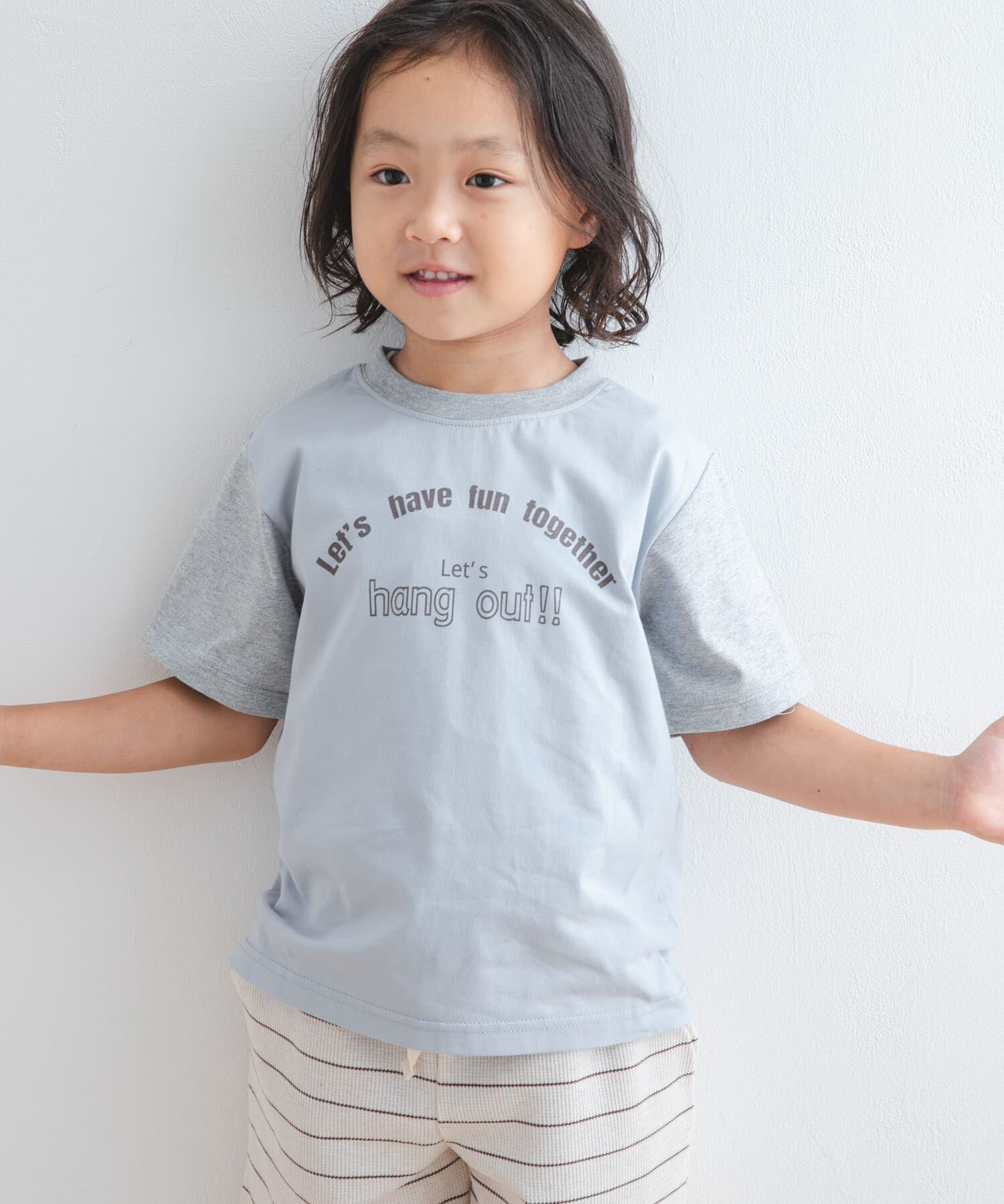 URBAN RESEARCH DOORS「『WEB/一部店舗限定サイズ』配色ロゴTシャツ(KIDS)」|その他|